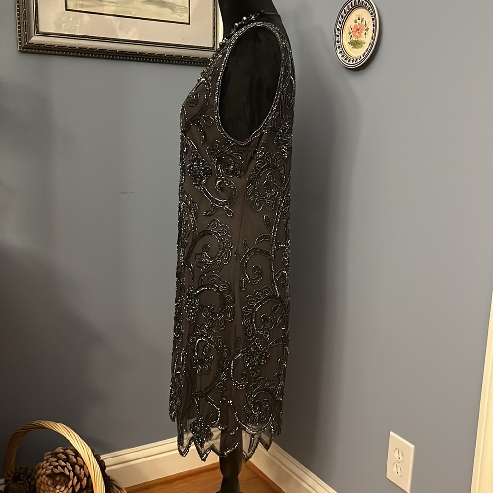 Exquisite Vintage Inspired Beaded Evening Gown View 5